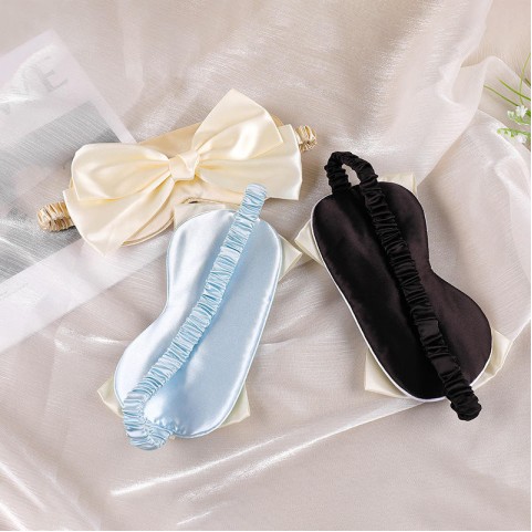 Satin Bow Simple Cute Sleep Eye Mask