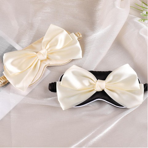 Satin Bow Simple Cute Sleep Eye Mask