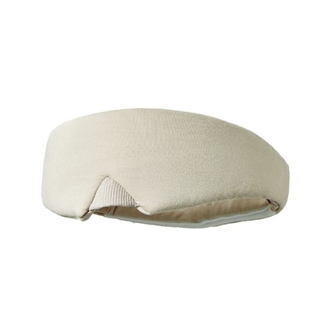 Beige blackout sleep mask