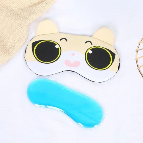 Cute Cartoon Blackout Eye Mask for Hot & Cold Therapy