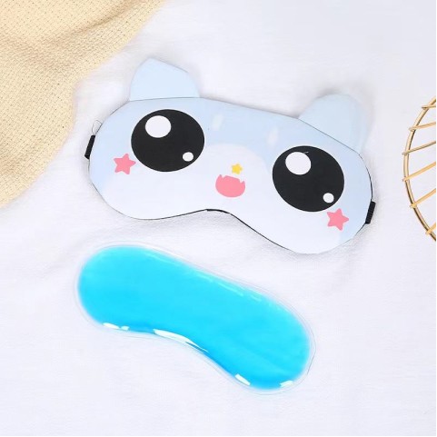 Cute Cartoon Blackout Eye Mask for Hot & Cold Therapy