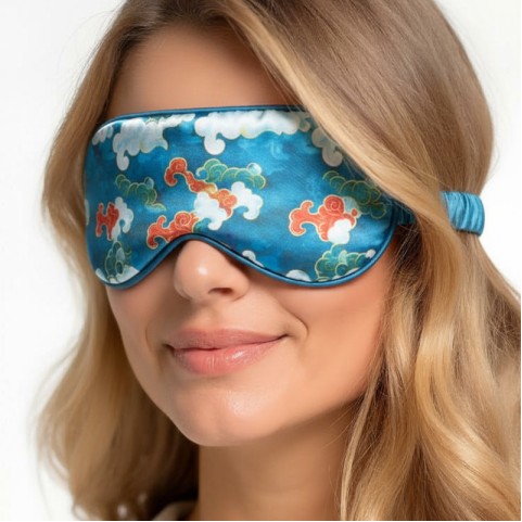 Women's Comfortable Printed Silk Eye Mask