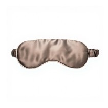 Brown satin sleep mask