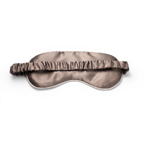 Brown satin sleep mask