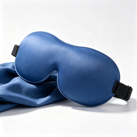 Blue 3D Cotton Weighted Eye Mask