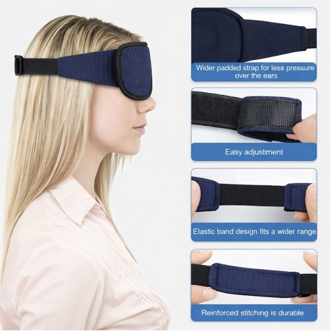 3D Contoured Blackout Sleep Eye Mask