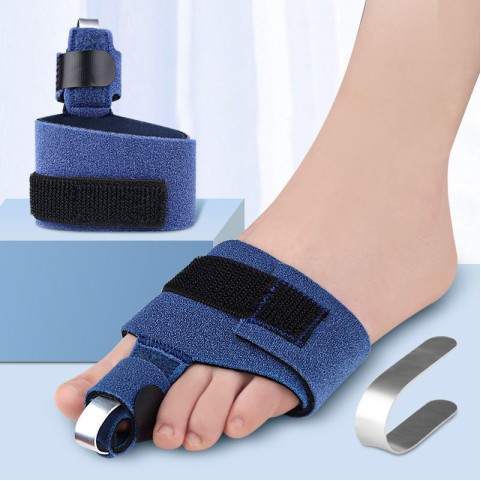 Blue comfortable adjustable toe corrector