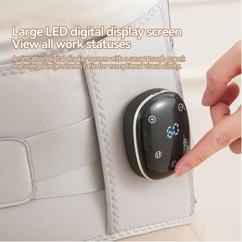 Grey Heated Waist Massager