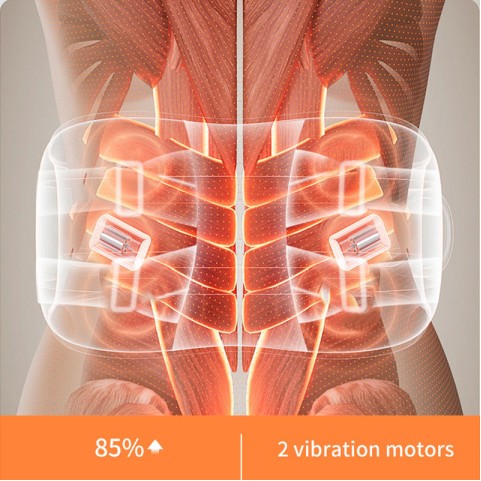 Smart Grey USB Heated Waist Massager